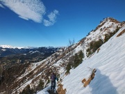 81 versante nord-ovest innevato...